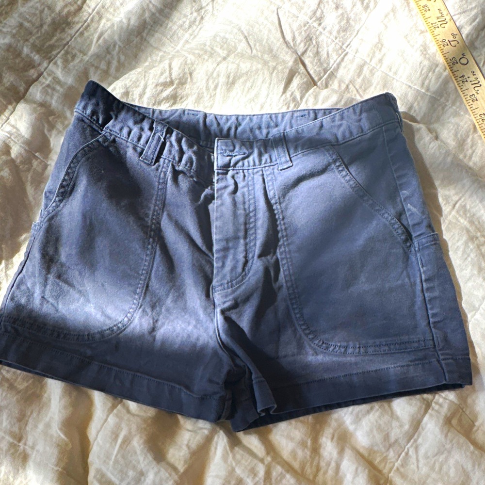Patagonia Organic Cotton Canvas Chino Shorts Blue Women's Size 4